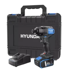 Hyundai Trapani E Avvitatori|Kit valigetta avvitatore a impulsi a batteria 230 nm 20v 4ah e caricabatterie - cod. 25862