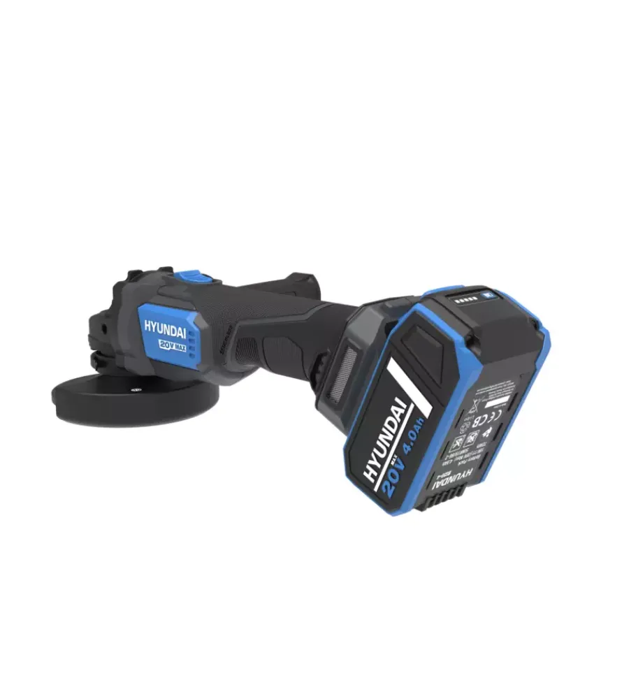Sale Kit valigetta smerigliatrice angolare a batteria disco 125 mm 20v 4ah e caricabatterie - cod. 25859 Smerigliatrici