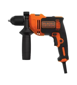 Trapani E Avvitatori-Black+Decker Kit valigetta trapano a percussione elettrico 