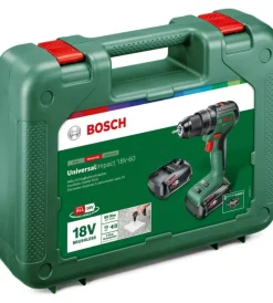 Bosch Trapani E Avvitatori|Kit valigetta trapano a percussione a batteria "universal impact" caricabatterie e 2 batterie 18v 2ah