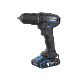 Trapani E Avvitatori-Hyundai Kit valigetta trapano a percussione a batteria 50 nm 20v 2ah, caricabatterie e 75 utensili - cod. 25873
