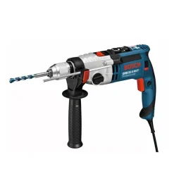 Trapani E Avvitatori-Bosch Kit valigetta trapano a percussione elettrico "gsb21-2rct" 1300 w