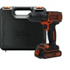 Trapani E Avvitatori-Black+Decker Kit valigetta trapano avvitatore a batteria "bdcdc18k-qw" 18v 1,5ah