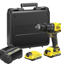 Clearance Kit valigetta trapano avvitatore a percussione caricabatterie e 2 batterie 18v 2ah Trapani E Avvitatori