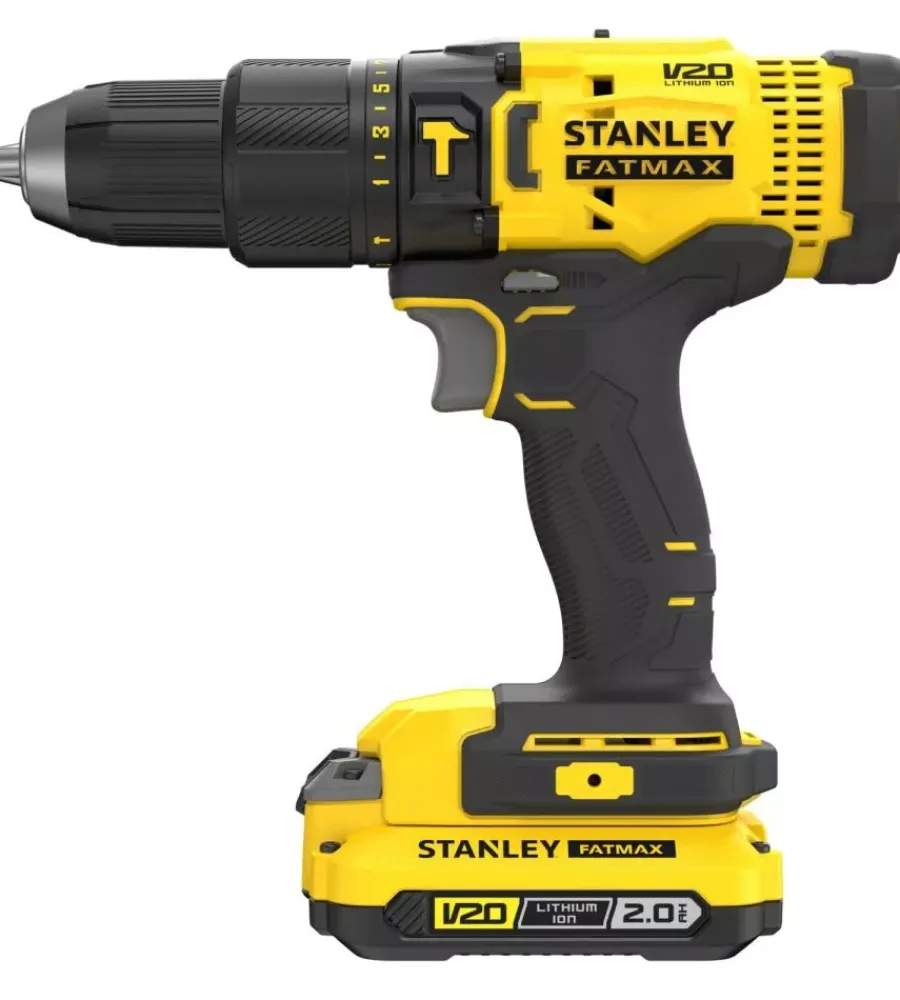 Stanley Fatmax Trapani E Avvitatori|Kit valigetta trapano avvitatore a percussione a batteria "sfmcd711d22-qw" 2 batterie 18v 2ah
