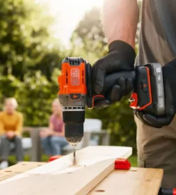 Black+Decker Trapani E Avvitatori|Kit valigetta trapano avvitatore a percussione a batteria