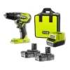 Online Kit valigetta trapano avvitatore a percussione a batteria "r18pd5-220s" 2 batterie 18v 2ah e caricabatterie Trapani E Avvitatori
