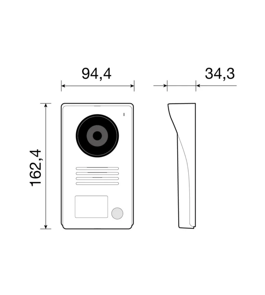 Vimar Citofoni E Videocitofoni|Kit videocitofonico da parete monofamiliare con vivavoce intercomunicante