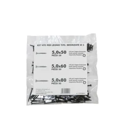 Discount Kit viti per legno t.p.s. bronzate ø 5 - 150 pz. Sistemi Di Fissaggio