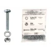Sistemi Di Fissaggio- Kit viti testa bombata larga ø 6 x 30 + dadi + rondelle - 200 pz.