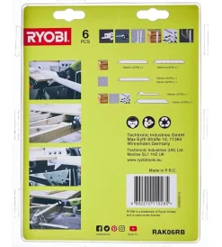 Ryobi Accessori Per Seghe E Seghetti|Lame di ricambio per sega a gattuccio rak06rb -