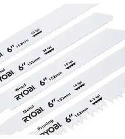 Ryobi Accessori Per Seghe E Seghetti|Lame di ricambio per sega a gattuccio rak06rb -
