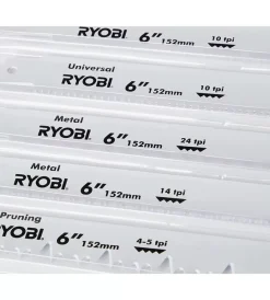 Ryobi Accessori Per Seghe E Seghetti|Lame di ricambio per sega a gattuccio rak06rb -