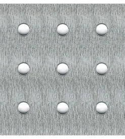 Alfer aluminium Ferramenta Per Esterno|Lamiera in alluminio naturale con perforazione tonda 250 x 500 x 1,5.