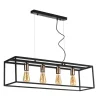 Onli Illuminazione Per Interno|Lampada a sospensione "floki" in metallo nero, e27