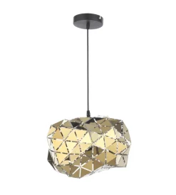Discount Lampada a sospensione media "andromeda" nera e oro, e27 Illuminazione Per Interno