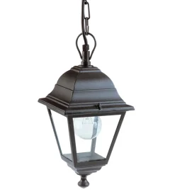 Illuminazione Per Esterno|Lampada a sospensione  "nano " nera, e27