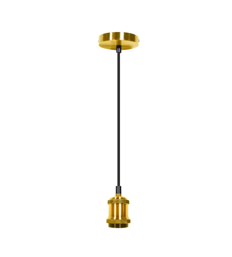 Illuminazione Per Interno- Lampada a sospensione "pendel" ottone 1,5 mt, e27