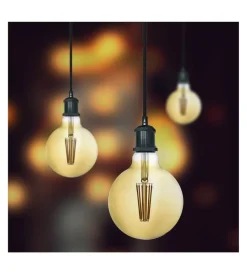 Illuminazione Per Interno- Lampada a sospensione "pendel" nero 1,5 mt, e27