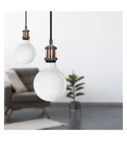 Illuminazione Per Interno- Lampada a sospensione "pendel" bronzo 1,5 mt, e27
