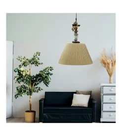 Onli Illuminazione Per Interno|Lampada a sospensione "stoney" in metallo e acrilico, e27
