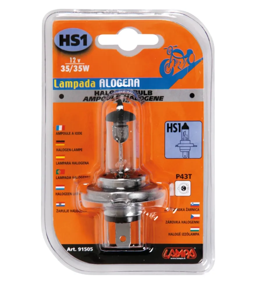 Moto-Lampa da alogena hs1 12v 35/35w p43t 91505
