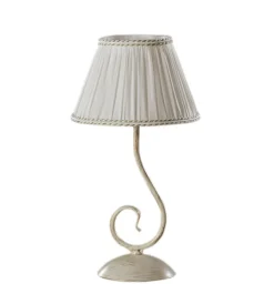 Onli Illuminazione Per Interno|Lampada da tavolo 1 luce "vivienne" bianco e14