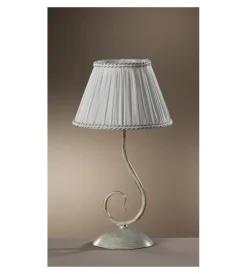 Onli Illuminazione Per Interno|Lampada da tavolo 1 luce "vivienne" bianco e14
