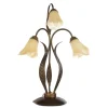 Clearance Lampada da tavolo 3 luci "alga" bronzo e14 Illuminazione Per Interno