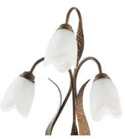 Best Lampada da tavolo 3 luci "grande" bronzo e14 Illuminazione Per Interno