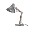 Clearance Lampada da tavolo "architetto" metallo e legno, e27 Illuminazione Per Interno