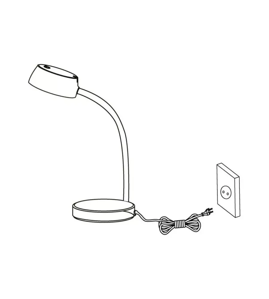 Eglo Illuminazione Per Interno|Lampada da tavolo led "cabales" nero 3000k