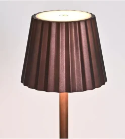 Illuminazione Per Esterno|Lampada da tavolo led ricaricabile essenza ruggine 3,5w