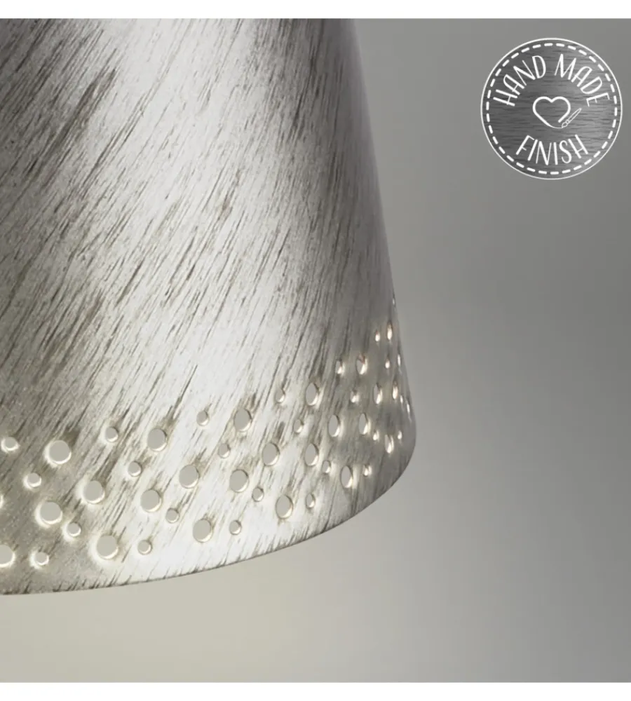 Illuminazione Per Esterno|Lampada da tavolo ricaricabile argento, 280 lumen
