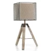 Clearance Lampada da tavolo "zazu" in legno e metallo, e27 Illuminazione Per Interno
