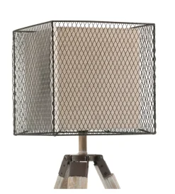 Clearance Lampada da tavolo "zazu" in legno e metallo, e27 Illuminazione Per Interno
