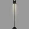 Illuminazione Per Esterno|Lampada da terra led ricaricabile e regolabile in altezza nero, 400lm