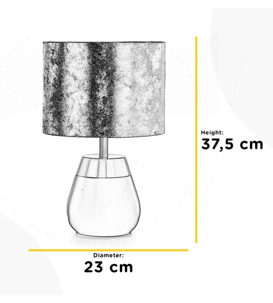 Illuminazione Per Interno-Onli Lampada "kint" in metallo nera e oro, e27