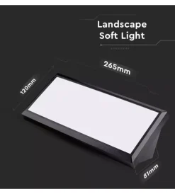 Outlet Lampada led da esterno a muro angolare nero, 12 w 3000 k Illuminazione Per Esterno