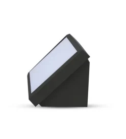 Illuminazione Per Esterno|Lampada led da esterno a muro angolare nero, 20 w 3000 k