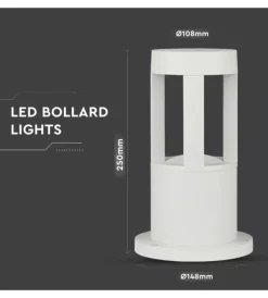 Illuminazione Per Esterno|Lampada led da giardino bianco h25 cm 4000k, 10w