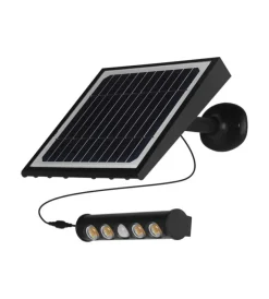 Illuminazione Per Esterno|Lampada led da giardino con pannello solare, 8 w 3000 k