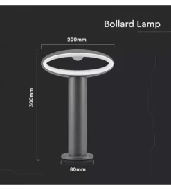 Illuminazione Per Esterno|Lampada led da giardino grigia 4000k, 9w