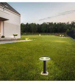 New Lampada led da giardino grigia 3000k, 9w Illuminazione Per Esterno