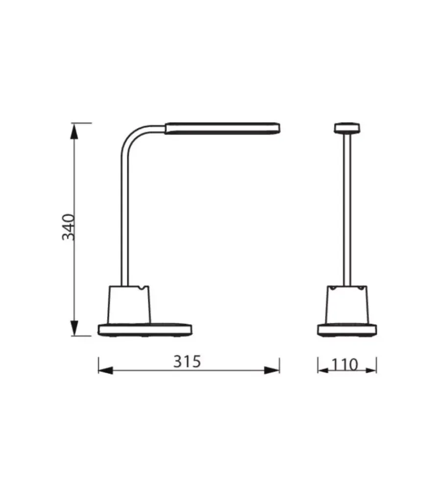 Illuminazione Per Interno-Philips Lampada led da tavolo "bucket" bianco 3000k