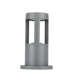 Illuminazione Per Esterno|Lampada led da terra da esterno vtac grigio 3000k