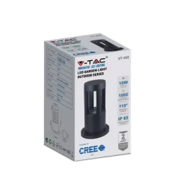 Illuminazione Per Esterno|Lampada led da terra da esterno vtac nero 6400k