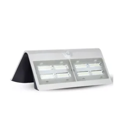 Illuminazione Per Esterno|Lampada led solare a muro da esterno vtac bianco 4000k