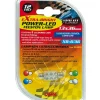 Elettrico- Lampada siluro 6 led 12v - 13x35 mm - sv8,5-8 - 1 pz  - d/blister - blu  58427