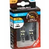 Elettrico|Lampada 12v hyper-led 24 - 8 smd x 3 chips - (t10) - trifocus - w2,1x9,5d - 2 pz  58464